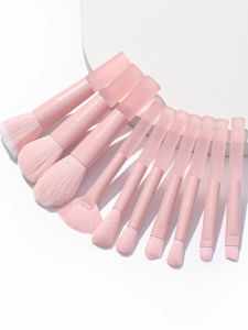 Bộ 10 Chiếc Bàn Chải Trang Điểm Mini Di Động Lông Mềm Dùng Để Đánh Phấn Phủ Che Khuyết Điểm Phấn Má Hồng Phấn Mắt