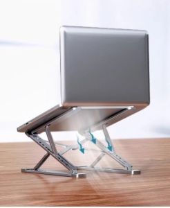 RQZN | Giá Đỡ Máy Tính Xách Tay 2 Lớp Có Tản Nhiệt và Hỗ Trợ Điều Chỉnh Cổ 18 Inch