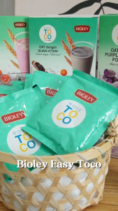 BIOLEY Easy Toco - Oat Dengan Ubi Keledek Ungu ditambah dengan Tokotrienol | Oats With Purple Sweet Potato added with Tocotrienols (40g x 10S)