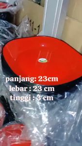 piring ramen/piring ramen plastik/piring ramen hitam merah/piring plastik makan/piring makan