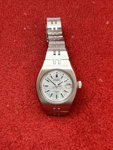 SEIKO 21 Jewels Automatic นาฬิกาผู้หญิงมือสองของแท้ รับประกันหลังการขาย 6 เดือน