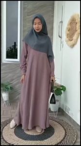 Gamis Irma Basic Wolfis Polos | Daily Dress Wamita Basic Mewah Polos Elegant Wolfis Premium
