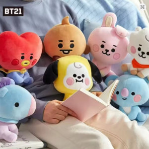 Bandai | B-T-21 Cartoon Animal Plush Toy Key Mobile Phone Pendant Tata Koay Shooky Mang Cooky Office Relaxation Gift for Friends Backpack