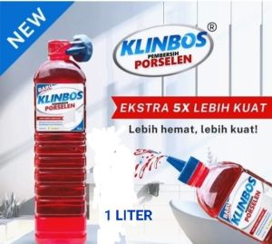 PROMO MURAH 1 paket( 1 klinbos 1liter plus kuas15 in KLINBOS PEMBERSIH PORSELEN