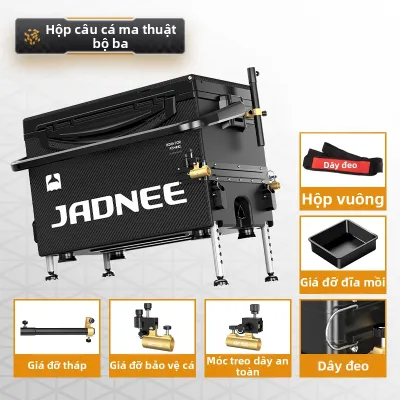jiadiaoni | Bộ hộp đựng đồ câu jiadiaoni đa năng 29L siêu nhẹ thiết kế thanh ray