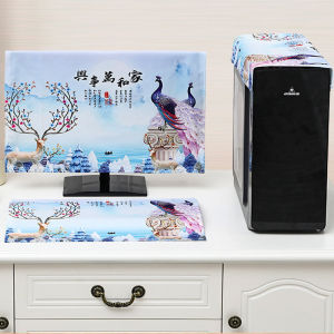 Chụp Chống Bụi Máy Tính Bộ Ba Chiếc Vải Phủ Màn Hình Che Màn Hình 27 Inch Bàn Phím Máy Chủ Bọc Bảo Vệ Màn Hình Hiển Thị Kiểu Để Bàn 24 Inch