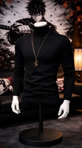 Men T Shirt Thin High Collar Bottoming Shirt Autumn and Winter Solid Pullover Jumper Sweater Tops Mens Turtleneck Fashion Clothes