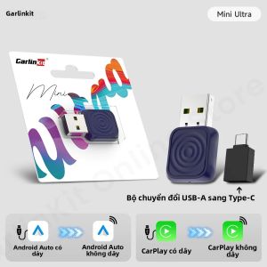 Carlinkit 5.0 Mini Ultra Wireless CarPlay Android Auto Adapter BT 5.4GHz Wifi Kết Nối 5.8GHz Để Nâng Cấp Thông Tin Giải Trí Trên Ô Tô