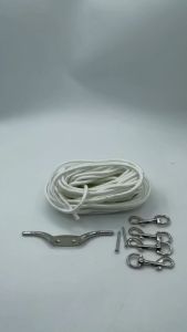 15 Meter Tiang Bendera 4mm Tali Bendera Bonus 4 Cantelan