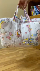 ☀️XINH YÊU☀️Bộ Nệm Chăn Gối Cho Bé Đi Học Lụa Lyocell Viscose Mềm Mát (Tặng Túi Đựng)_Nemtot Bedding