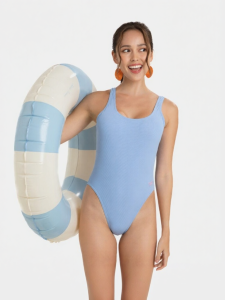 Speedo | Retro Large Back Cutout Textured Leisure Slim Fit One-Piece Swimsuit