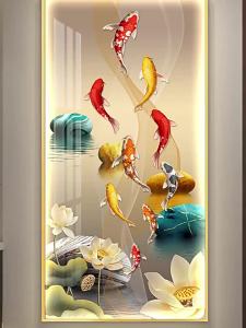 Modern Luxury Lighted Entrance Decorative Painting