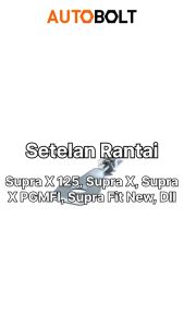 Setelan Rantai Supra X 125 PGMFI-Fit New & Grand Kanan & Legenda Kanan & Win & Revo & Karisma