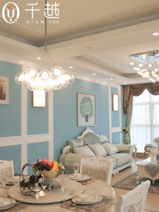 QIANYUE | Creative Glass Bubble Ball Restaurant Pendant Light