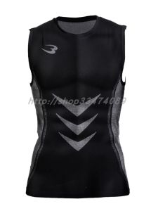 Bodymaker New Running Sport Fitness Mens Tank Top Sleeveless Quick Dry Tight Sweat Absorbent Sun Protection Training