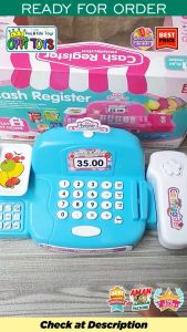 [FREE BATERAI] Mainan Anak Cash Register LK 1 - Mainan Anak Kasir Supermarket Mesin Kasir - Mini Store Cash Toy
