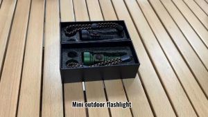 Asafee DY500 89G Lightweight Torch LED Outdoor Flashlight White Red Light Rechargeable Lamp IPX4 Waterproof Lantern