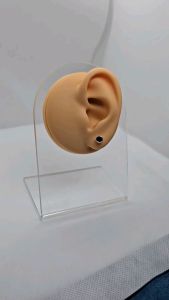 stud stone earrings silver black 92.5 Italy silver jewelry (TUNAY NA SILVER)