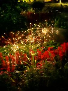 Solar Powered Fireworks Lights: 90cm Solar Lights & 8-Modes Christmas Decor