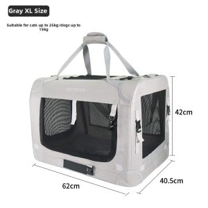 PETSEEK | Portable Car Dog Safety Seat Easy to Clean Foldable