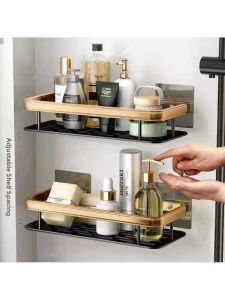 Non-Drilling Bathroom Storage Shelf