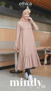 DRESS ETHICA MINDY 08 MIDI DRESS TERBARU DAILY KASUAL KEKINIAN KONDANGAN KULIAH TERMURAHHH