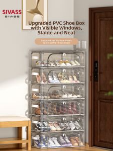 SIVASS | Foldable Space Saving Dustproof Shoe Storage Box