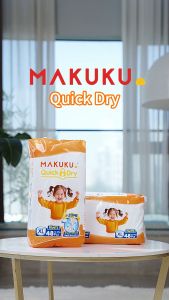【B2T2】MAKUKU Diaper Quick Dry Tape and Pull Up Pants 50pcs Baby M L XL XXL XXXL UltraThin Soft and Breathable
