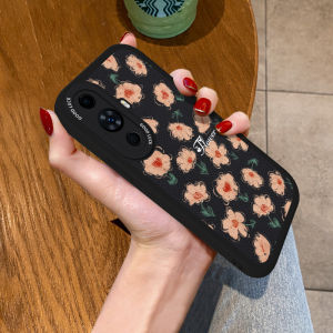 Huawei Nova14 Phone Case Full Cover Soft Silicon Female Version Heart Flower Design Anti-Fall High-End Ultra Leather Cover