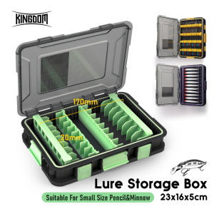 Kingdom Lure Storage Box Waterproof DIY Design Anti Corrosion Impact Resistance Multi-box Connect Suitable For VIB Minnow Pencil