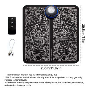 1PC Foot Massager TENS for Muscle RelaxationLCD Display ScreenBack Massager & Legs Massager Pad with Remote Control