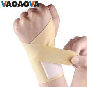 1Pcs Adjustable Sports Wristband Breathable Wrist Strain Protection Sleeve Fitness Support for Badminton Tennis Volleyball