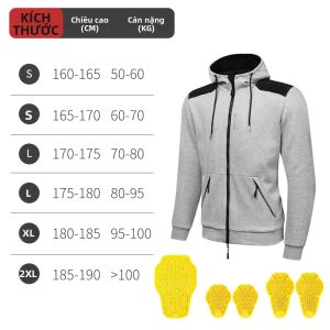 WOSAWE | Áo Khoác Hoodie Nam WOSAWE Lót Lông Cừu Giữ Ấm Chống Gió Có Khóa Kéo Có Túi Bên Trong Áo Khoác Ngoài Thường Ngày