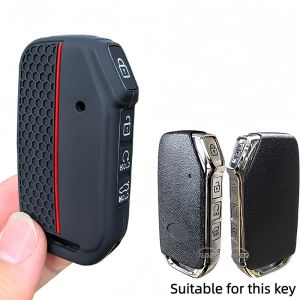 Silicone Car Remote Key Case Cover For KIA KN Sportage R Stinger Sorento Ceed Cerato Forte Niro Soul Telluride GTLine Accessory