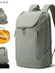BANGE Large Capacity Business Travel Mens Backpack Double Shoulder Korean Style Computer Bag Modern Neutral Fashion Youth Backpack