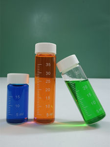 Portable Glass Medicine Bottle with Scale for Childrens Oral Liquid Powder Sealed Mini Medicine Box Leaky Proof