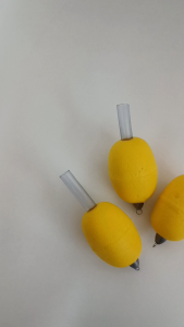 High Density Yellow Oval Fishing Float Durable Foam Body Clear Insert Tube Stable Weighted Bobber for Fishing Use
