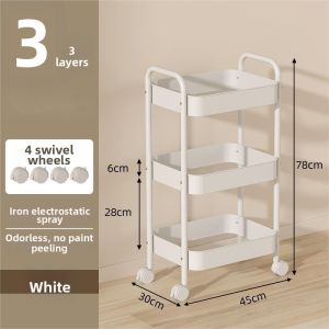 Movable Multi-layer Simple Combination Bookshelf