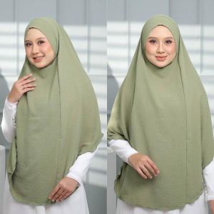 Khimar Labuh Cotton Cey Crepe | Tudung Sarung Labuh Purdah