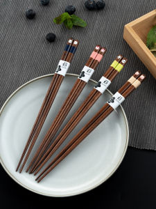 Onlycook Japanese Chopsticks Suit Household Wooden Chopsticks Wooden Tableware Wooden One Person Chopsticks Dedicated for Special Personnel