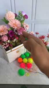 Mainan Anak Lato Lato Besar Jumbo Glowing: Mainan Tradisional Adu Bola Glowing Tek Tek Lotto Lotto Jadul Tempo dulu 4 Cm