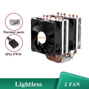 6 Heat Pipe CPU Air Cooler Dual Fan CPU Air-Cooling Radiator for LGA1700 1200 115X 2011 1366  X79 X99 AMD AM4 AM5 ventilador
