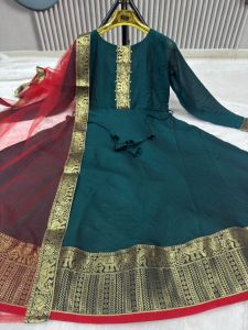 MK1273 GOWN -GOWN WITH DUPATTA SIZE : S M L XL 2XL 3XL