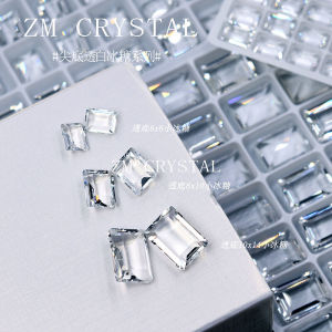 K9 Ultra Shiny Transparent White Sugar Nail Drill Ice Color Diamond Nail Art Decorations Sharp Bottom Diamond Nail Stickers