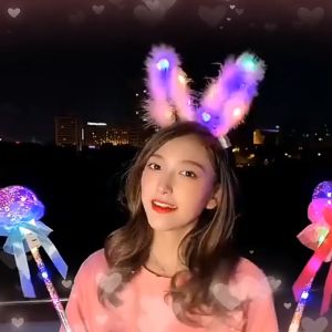 สินค้าตลาดกลางคืนสินค้าขายดี ที่คาดผมหูแมว หน้ากากคอสเพลย์ มีไฟ LED เครื่องประดับ สําหรับผู้ใหญ่ ผู้หญิง เหมาะกับงานปาร์ตี้ ราคาโปรโมชั่น