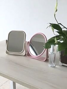 กระจกแต่งหน้า แบบตั้งโต๊ะ มี2รูปทรง รูปทรงของแต่งหน้า 25x25cm และ 50x50cm