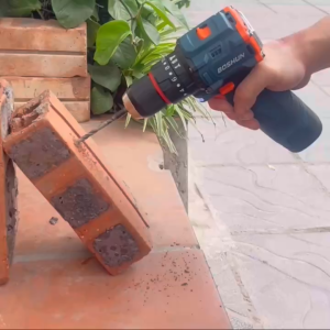 Máy Khoan Pin Boshun BS-ID1610BL Đầu Kẹp 10mm Không Chổi ThanPin 168v Có Búa Khoan Tường