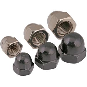 BAIRUITE | Nickel-plated Black Cap Nut with Decorative Ball Head