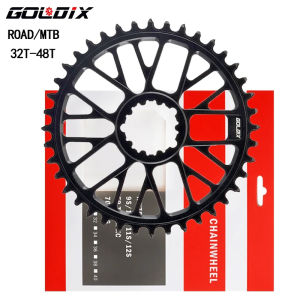 GOLDIX Ultralight Direct-Mount Chainring - Narrow-Wide Tooth Single-Speed Chainwheel Compatible with MTB and ROAD Bicycle Crank