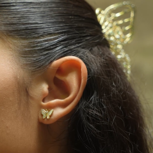 Mikana Golden Wings Keiji Gold Plated Stud Earrings for women pearl butterfly hikaw gift for her